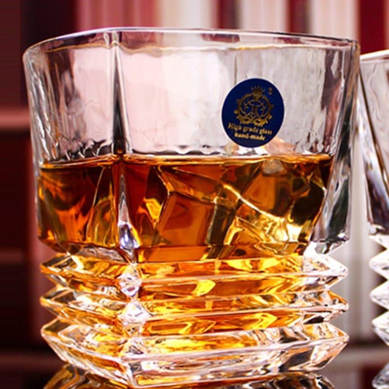 Shop 0 Square Crystal Whiskey Glass Cup For the Home Bar Beer Water and Party Hotel Wedding Glasses Gift Drinkware Mademoiselle Home Decor