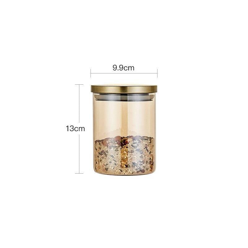 Shop 0 Gold-700ml Lalibella Storage Jars Mademoiselle Home Decor