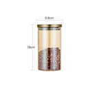 Shop 0 C-1000ml Creativity Glass Storage Jars with Lid Seal Cereal Dispenser Coffee Table Desktop Tea Caddy Living Room Decor Snacks Organizer Mademoiselle Home Decor