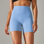 Shop 0 Sky Blue / XL Yoga Shorts Women Fitness Shorts Running Cycling Shorts Breathable Sports Leggings High Waist Summer Workout Gym Shorts Mademoiselle Home Decor