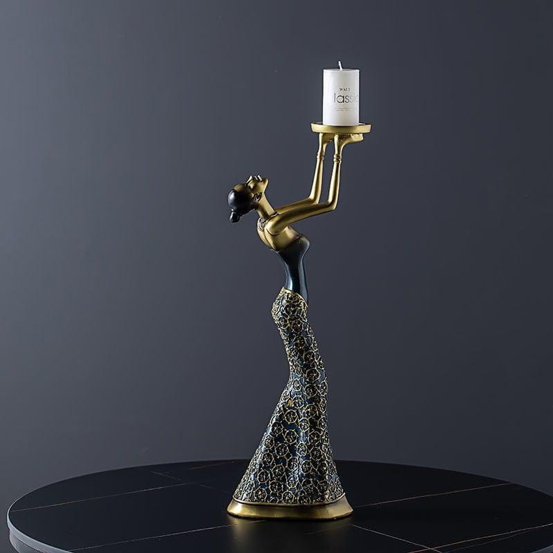 Shop 0 Blue  16x40 cm Malfee Candle Holder Mademoiselle Home Decor