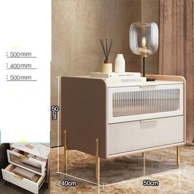 Shop 0 apricot A / 50cm Marcia Bedside Table Mademoiselle Home Decor