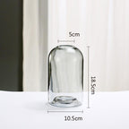 Shop 0 S Classic Simple Pink Vase Creative INS Glass Flower Bottles Living Room Dining Table Home Decoration Transparent Crafts Vases Mademoiselle Home Decor