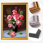 Shop 0 Diy Outer Frame For Oil Painting By Numbers Wood Frame For Diamond Painting Mosaic Thick Wood Photo Frame Wall Art Home Decor Mademoiselle Home Decor