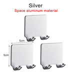 Shop 0 Type A Silver 3 PCS / China 1/2/3PCS Punch Free Shaving Razor Holder Men Shaving Shaver Storage Hook Wall Shelf Bathroom Razor Rack Wall Kitchen Accessories Mademoiselle Home Decor
