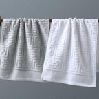 Shop 0 Gray and White / 150g 35x75cm / China|2pcs 2Pieces/Lot Thick 100%Cotton Men Women Face Towel Luxury Water Absorbent Beach Towels Mademoiselle Home Decor