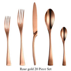 Shop 100003310 Rose gold 20 Pcs Set Marlborough Cutlery Set Mademoiselle Home Decor
