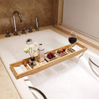 Shop 200114142 Bamboo Marquee Bath Tub Tray Mademoiselle Home Decor