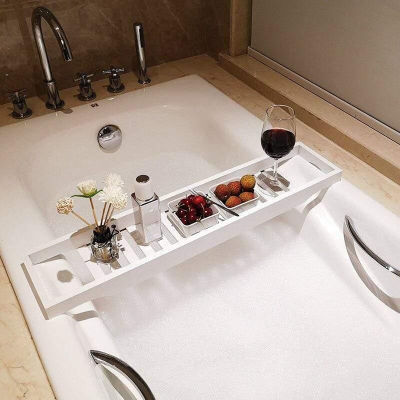 Shop 200114142 White Marquee Bath Tub Tray Mademoiselle Home Decor