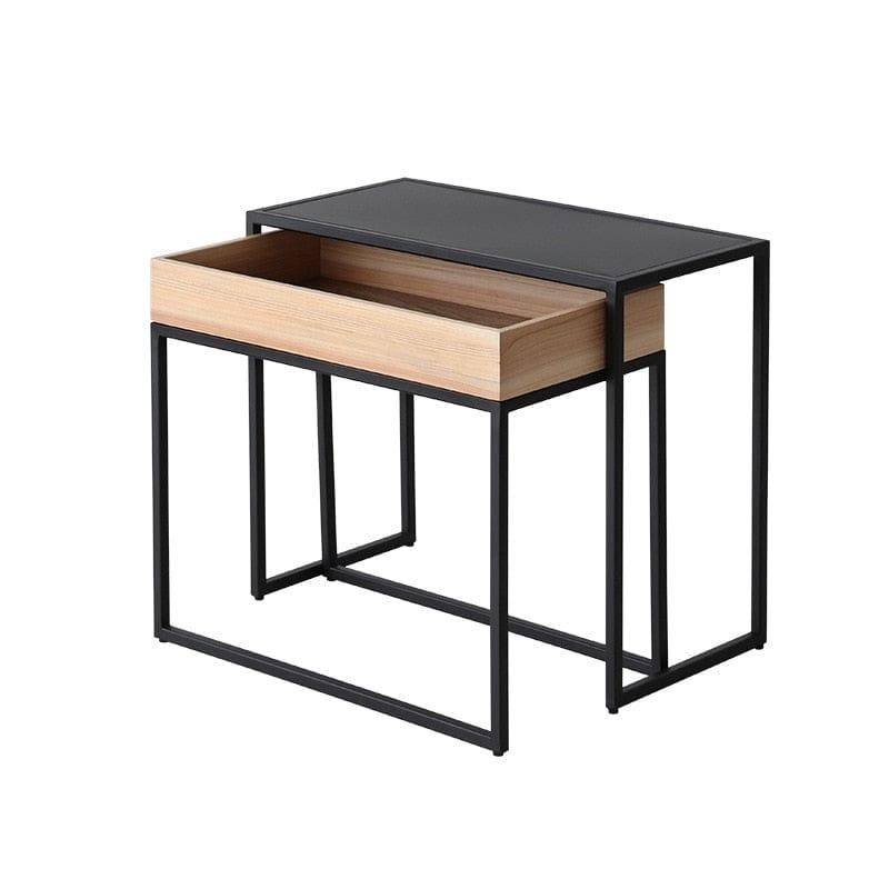 Shop 0 Wuli Nordic Simple Small Apartment Sofa Wrought Iron Side Table Modern Home Creative Storage Drawer Coffee Table Side Table Mademoiselle Home Decor