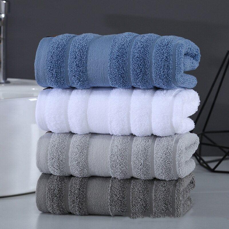 Shop 0 100% Cotton Bath Towel Set Warm High Quality Beach Fashion Hotel Water Absorbent Soft Microfiber Swimming Sports Travel Towel Mademoiselle Home Decor
