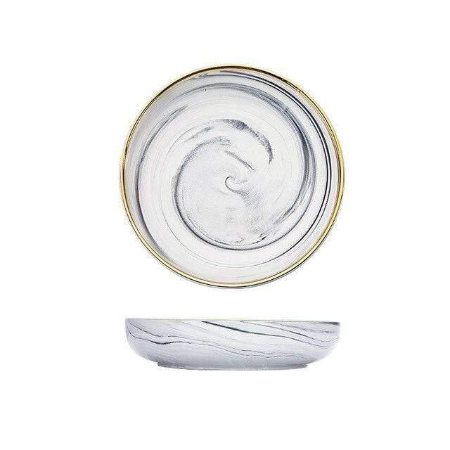 Shop 9 Inch Deep Plate Martina Dining Set Mademoiselle Home Decor