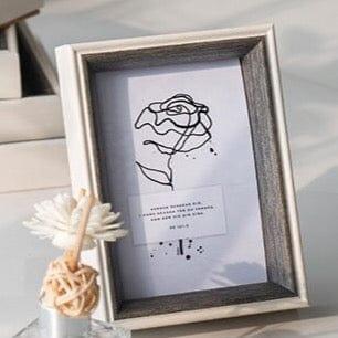 Shop 0 Gray / 6 inch 17.5x12.5cm Marvene Frame Mademoiselle Home Decor