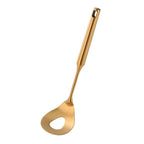 Shop 0 1pcs meatball spoon 1-10PCS Stainless Steel CookwarLong Handle Set Gold Cooking Utensils Scoop Spoon Turner Ladle Cooking Tools Kitchen Utensils Set Mademoiselle Home Decor