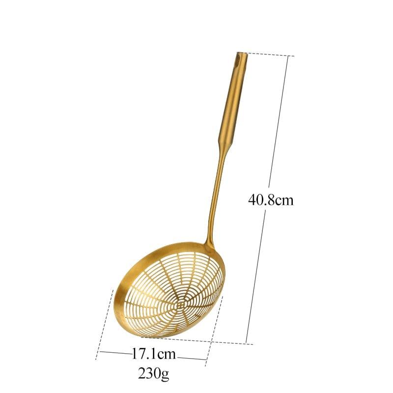 Shop 0 1pcs 7 1-10PCS Stainless Steel CookwarLong Handle Set Gold Cooking Utensils Scoop Spoon Turner Ladle Cooking Tools Kitchen Utensils Set Mademoiselle Home Decor