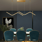 Shop 0 Nordic Pendant Light Art Line Led Haning Lamp Geometric Chandelier Indoor Lights For Restaurant Bar Front Desk Office Decoration Mademoiselle Home Decor