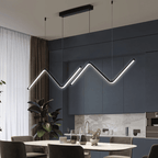 Shop 0 Nordic Pendant Light Art Line Led Haning Lamp Geometric Chandelier Indoor Lights For Restaurant Bar Front Desk Office Decoration Mademoiselle Home Decor