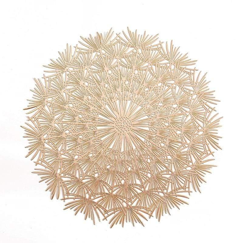 Shop 0 Hollow placemat Restaurant PVC decoration Meal Mat Romantic Anti-hot Dining Table Line Mat Steak Plate Pad 6PCS 4PCS Mademoiselle Home Decor