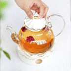 Shop 100003289 Millie Glass Tea Set Mademoiselle Home Decor