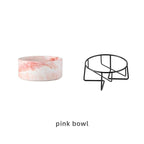 Shop 200003781 Pink with stand / 400ML Minzo Pet Bowl Mademoiselle Home Decor