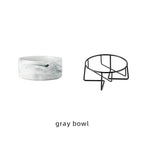 Shop 200003781 Gray with stand / 400ML Minzo Pet Bowl Mademoiselle Home Decor
