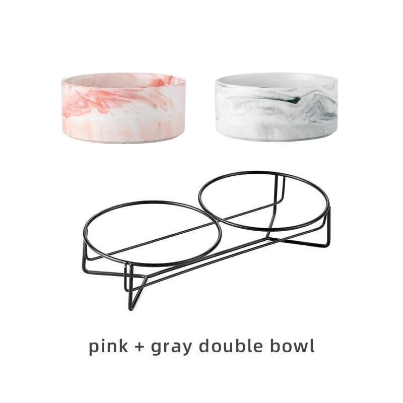 Shop 200003781 Pink-Gray / 400ML Minzo Pet Bowl Mademoiselle Home Decor