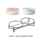 Shop 200003781 Pink-Gray / 400ML Minzo Pet Bowl Mademoiselle Home Decor