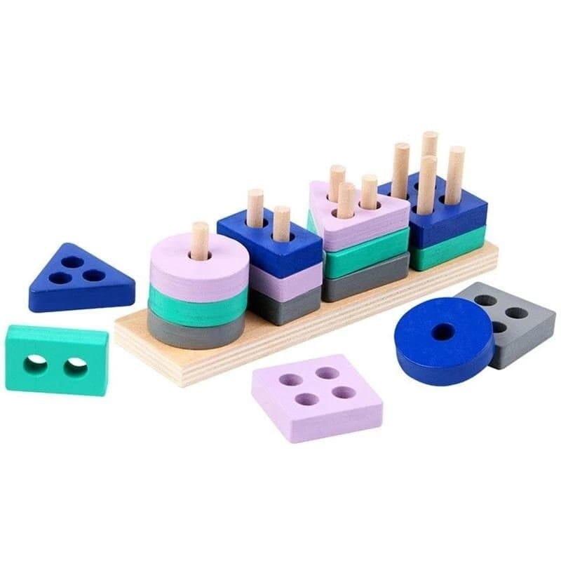 Shop 0 Montessori Building Blocks Puzzle Toy Mademoiselle Home Decor