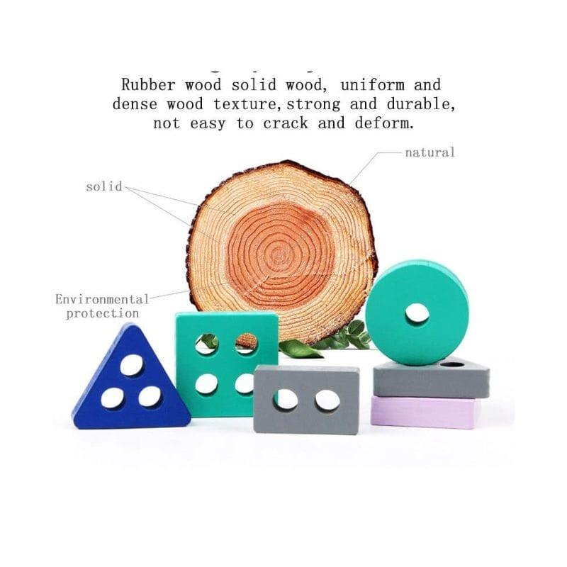 Shop 0 Montessori Building Blocks Puzzle Toy Mademoiselle Home Decor