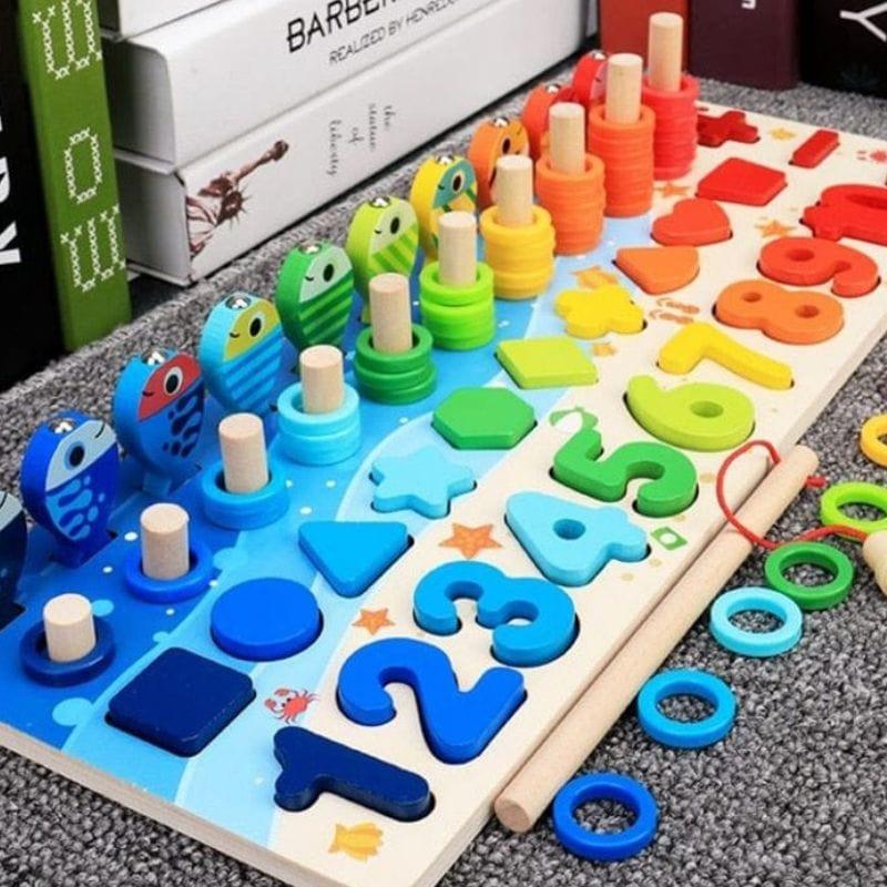 Shop 0 Montessori Wooden Numbers Toy Mademoiselle Home Decor