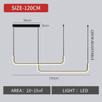 Shop 0 black  L120cm / Warm White kitchen lighting decor home led light ceiling chandelier dine light lights decoration chandelier ceiling light dine tabl light Mademoiselle Home Decor