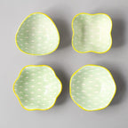Shop 0 10 4 pcs/set Ceramic Sauce Dish Colored Glazed Japanese Sushi Cold Dishes Cold Noodles Soy Sauce Seas CZY1037 Mademoiselle Home Decor