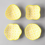 Shop 0 18 4 pcs/set Ceramic Sauce Dish Colored Glazed Japanese Sushi Cold Dishes Cold Noodles Soy Sauce Seas CZY1037 Mademoiselle Home Decor