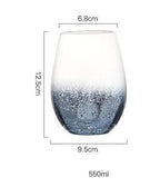 Shop Glass Blue Ice / 1 Piece Noir Glass Mademoiselle Home Decor