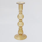 Shop 0 Yellow 1 Glass Candle Holder For Wedding Decorations Candlestick Romantic Candelabros Nordic Candle Stand Candle Holders Glass Mademoiselle Home Decor