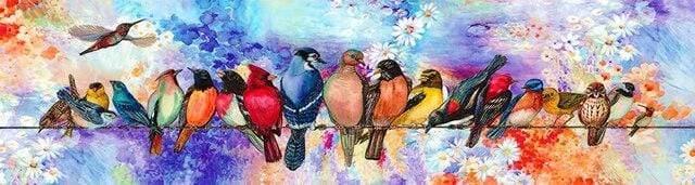 Shop 0 20x60cm no frame / kw707 Parrot Bird on Branches Canvas Paintings Posters Landscape Artistic Oil Painting Animals Poster Print Wall Picture Cuadros Decor Mademoiselle Home Decor