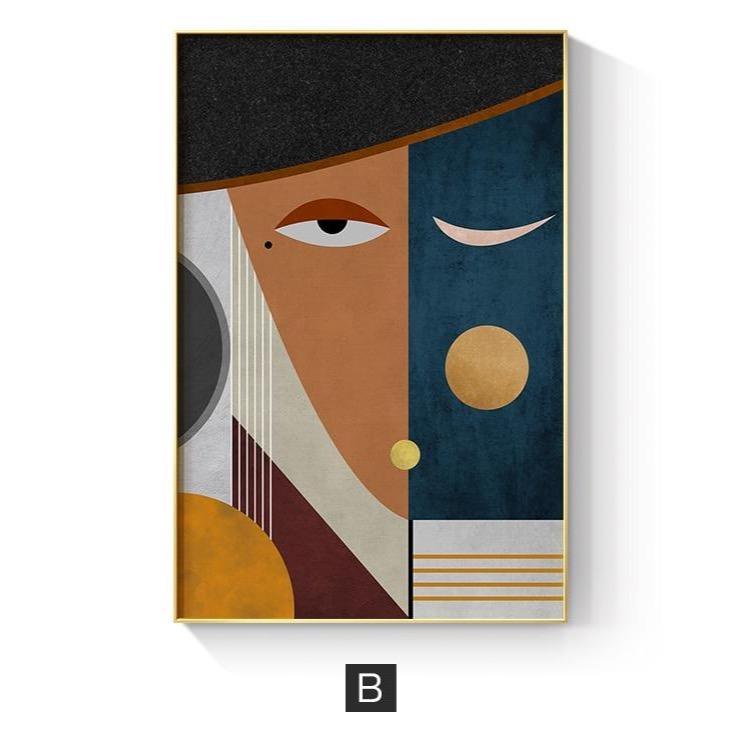 Shop 1704 50x75cm (No Frame) / B Peko Canvas Mademoiselle Home Decor