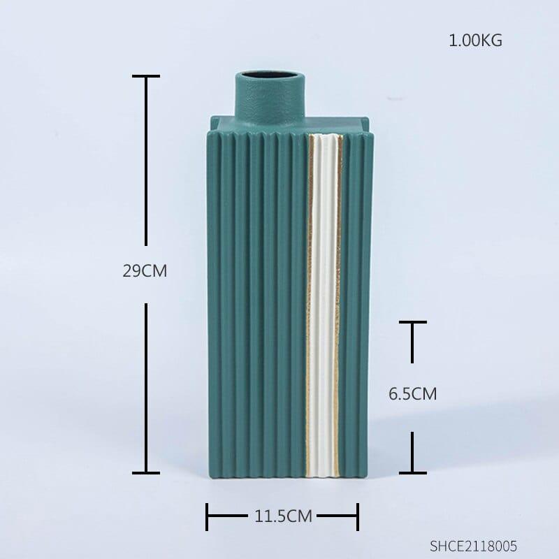 Shop 0 Green Height 29CM Ceramic Vase Nordic Living Room Home Decoration Plant Pots Balcony Decorations Bathroom Decoration Accessories Desktop Ornaments Mademoiselle Home Decor