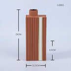 Shop 0 Red Height 29CM Ceramic Vase Nordic Living Room Home Decoration Plant Pots Balcony Decorations Bathroom Decoration Accessories Desktop Ornaments Mademoiselle Home Decor