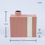 Shop 0 Pink Height 21CM Ceramic Vase Nordic Living Room Home Decoration Plant Pots Balcony Decorations Bathroom Decoration Accessories Desktop Ornaments Mademoiselle Home Decor