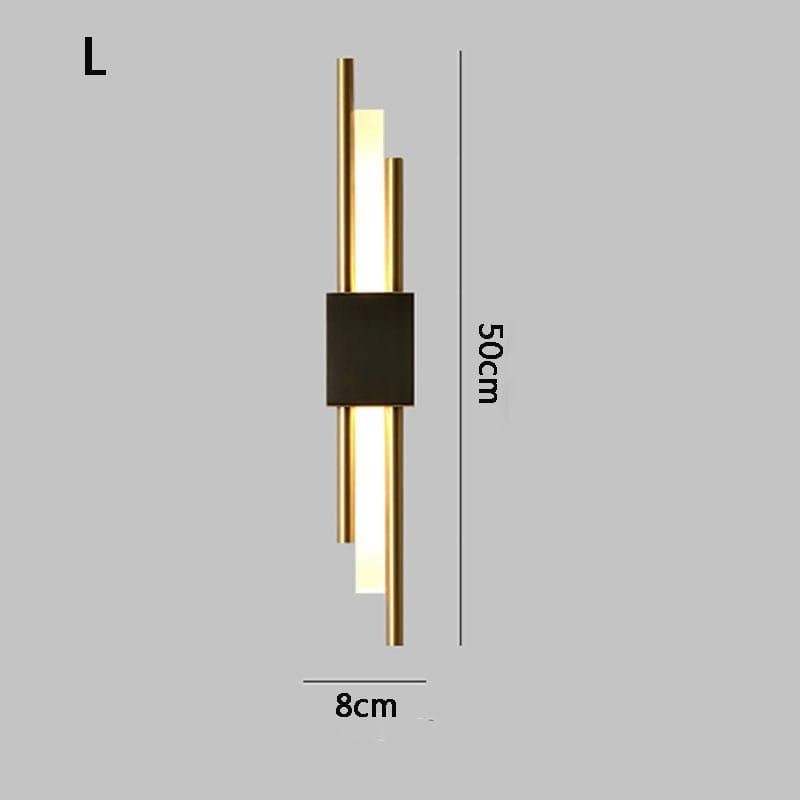 Shop 0 B / warm light / 3-6W Modern minimalist LED wall lamp lamp length 50cm 90-260V indoor lighting bathroom wall lamp background decoration hotel project Mademoiselle Home Decor
