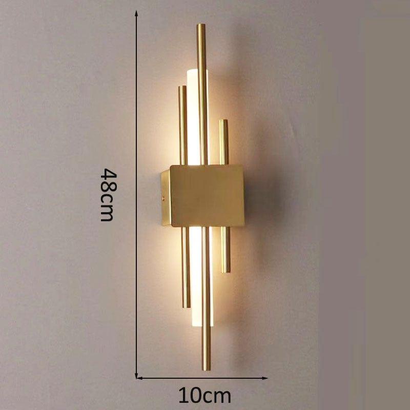 Shop 0 G 2 / warm light / 3-6W Modern minimalist LED wall lamp lamp length 50cm 90-260V indoor lighting bathroom wall lamp background decoration hotel project Mademoiselle Home Decor