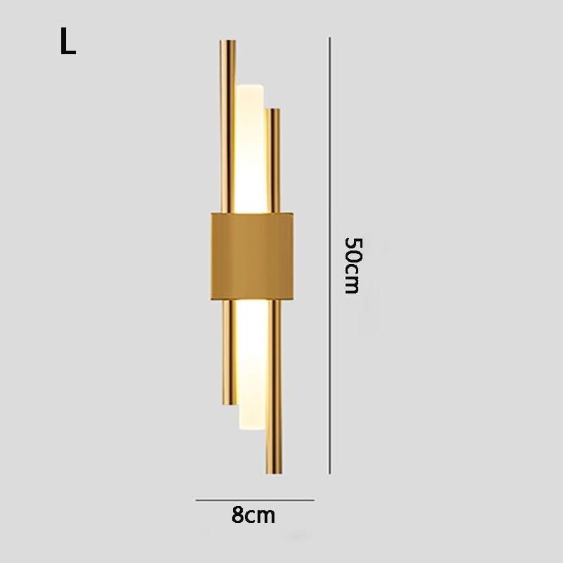 Shop 0 G 1 / warm light / 3-6W Modern minimalist LED wall lamp lamp length 50cm 90-260V indoor lighting bathroom wall lamp background decoration hotel project Mademoiselle Home Decor