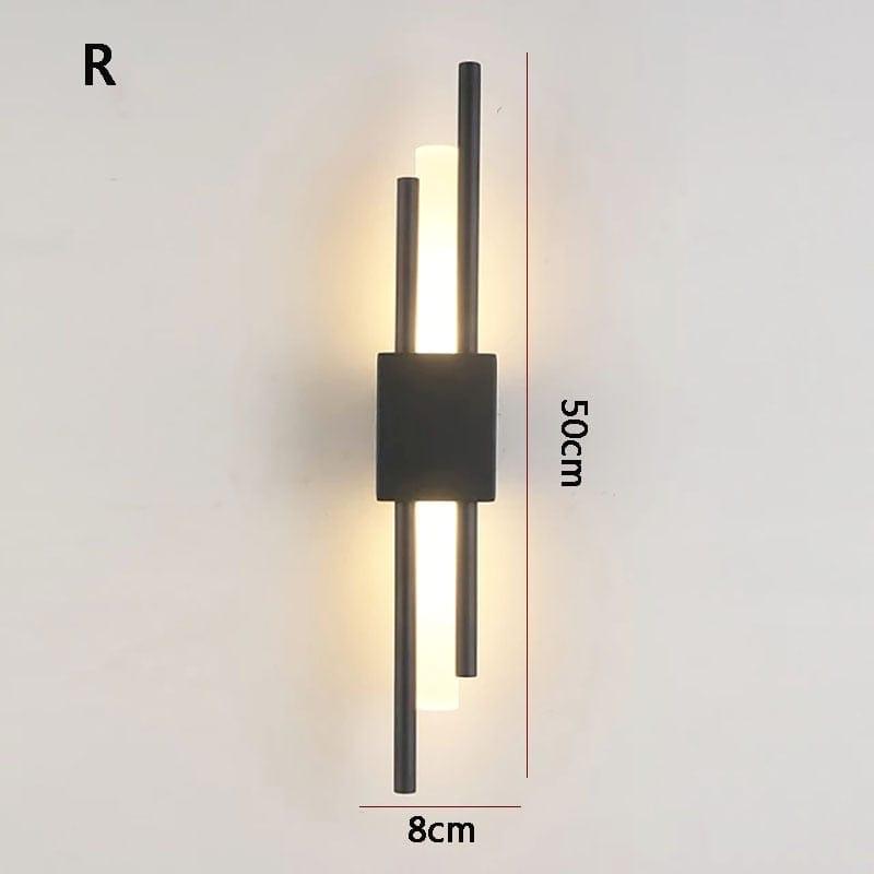Shop 0 BG 1 / warm light / 3-6W Modern minimalist LED wall lamp lamp length 50cm 90-260V indoor lighting bathroom wall lamp background decoration hotel project Mademoiselle Home Decor