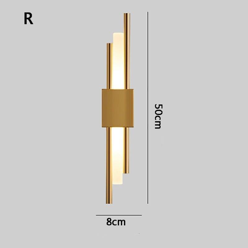 Shop 0 G / warm light / 3-6W Modern minimalist LED wall lamp lamp length 50cm 90-260V indoor lighting bathroom wall lamp background decoration hotel project Mademoiselle Home Decor