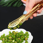 Shop 0 Dropshipping Stainless Steel Non-stick Kitchen BBQ Tongs Smart Grill Meat Food Clip Cooking Clamp Gold/Silver Accessories Mademoiselle Home Decor