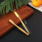 Shop 0 China / 0053-B gold Dropshipping Stainless Steel Non-stick Kitchen BBQ Tongs Smart Grill Meat Food Clip Cooking Clamp Gold/Silver Accessories Mademoiselle Home Decor