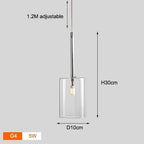 Shop 0 B Transparent / Cold White Dining Table Pendant Lights Kitchen Island Bedroom Bedside Hanging Lamps For Ceiling Glass Lampshade Lighting Suspension Design Mademoiselle Home Decor