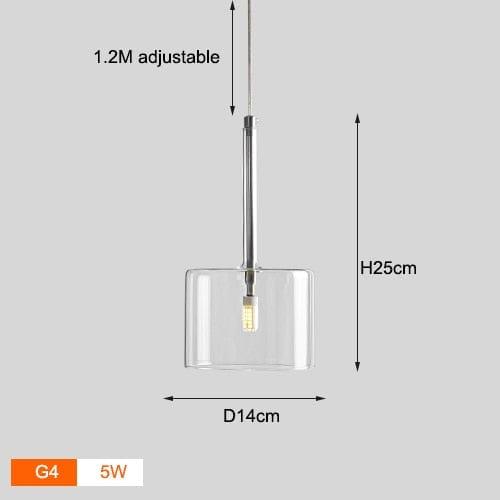 Shop 0 C Transparent / Cold White Dining Table Pendant Lights Kitchen Island Bedroom Bedside Hanging Lamps For Ceiling Glass Lampshade Lighting Suspension Design Mademoiselle Home Decor