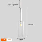 Shop 0 A Transparent / Cold White Dining Table Pendant Lights Kitchen Island Bedroom Bedside Hanging Lamps For Ceiling Glass Lampshade Lighting Suspension Design Mademoiselle Home Decor